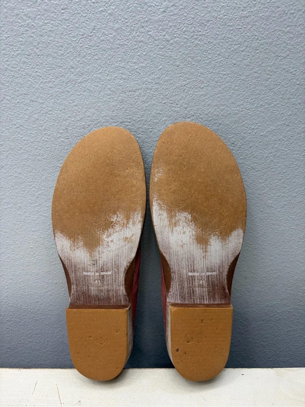 Free people Red Leather Mont Black Sandals Size 41